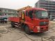 2120kg Durable heavy crane truck 5 ton Hydraulic Lifting / mobile telescoping boom crane